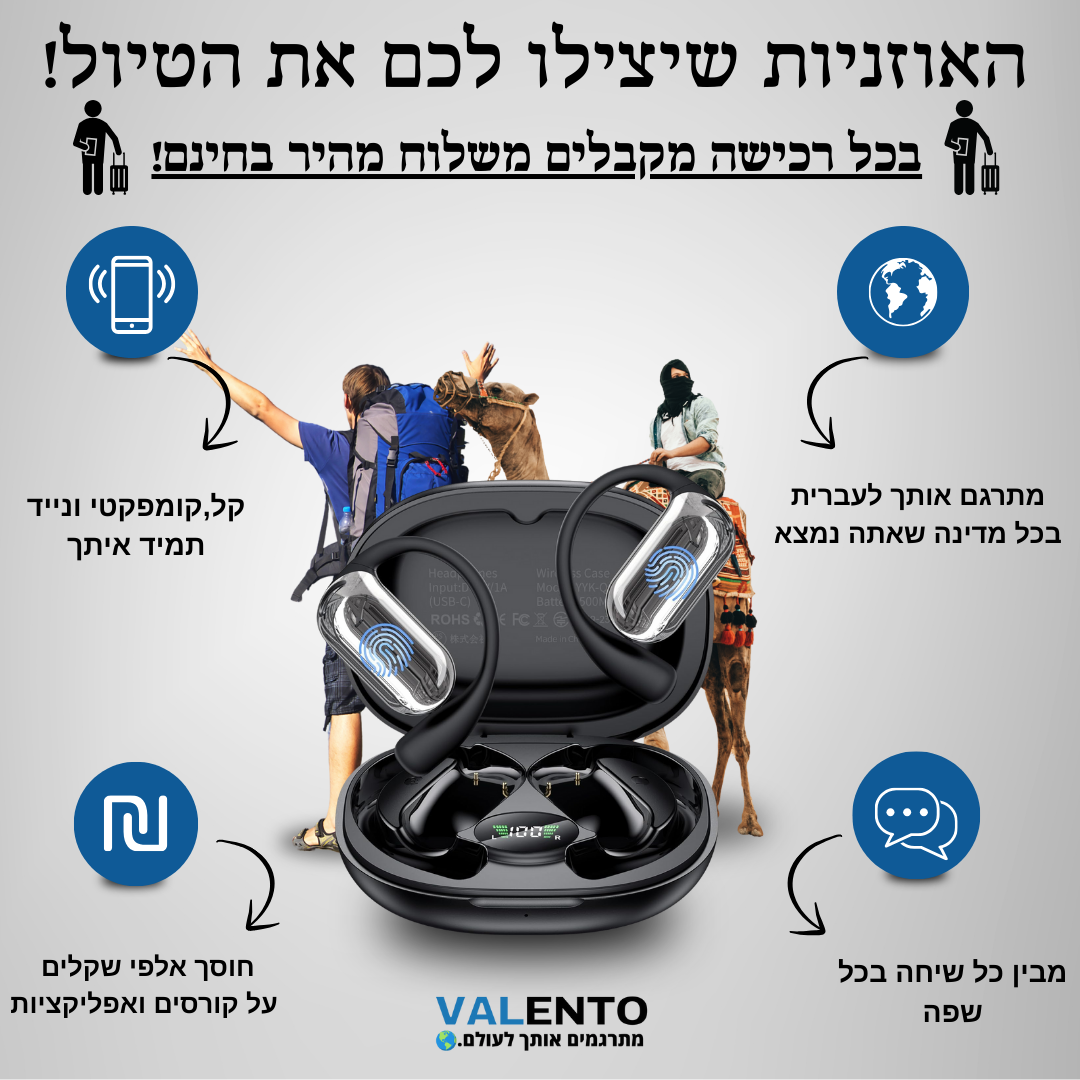 VALENTO-HEADPHONES™ - אוזניות תרגום