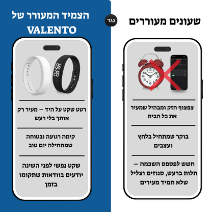 צמיד שעון מעורר - VALENTO